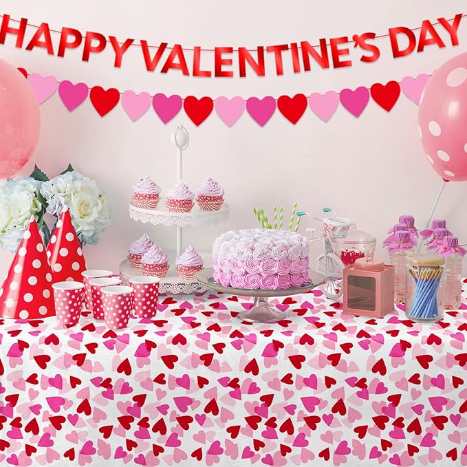 Valentine's Day Party Supplies Set for 48 Guests Romantic Heart