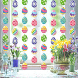 Easter Egg Party Decoration Garland 8pcs Pastel Rainbow Spring