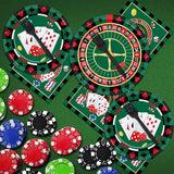 96 Pieces Casino Themed Party Tableware Set for Las Vegas Birthday