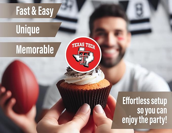 Texas Tech Party Supplies for Football, Birthday Gift, Graduation