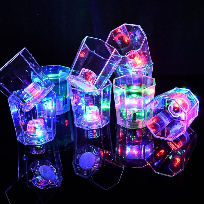 Light Up Shot Glasses Set of 24 Party Favors Adults Shot Cups for