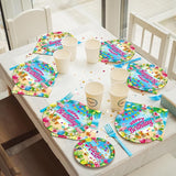 200Pcs Hawaiian Aloha Party Tableware Set Luau Tropical Birthday