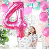 KatchOn, Hot Pink 4 Balloon Number - 40 Inch | 4th Birthday Balloons