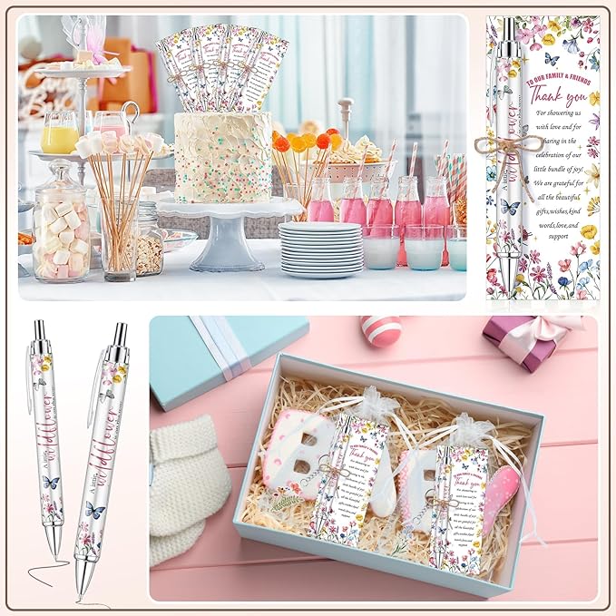 145 Pieces Wildflower Baby Shower Favors for Guest Little Wildflower