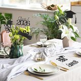 Graduation Decorations 2026, 20 PCS Sparkling Black Double-Sided