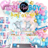 172 PCs Elephant Gender Reveal Decorations Hombae Boy or Girl Gender