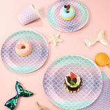 96Pcs Mermaid Plates Party Supplies Kpop Paper Plates and Napkins