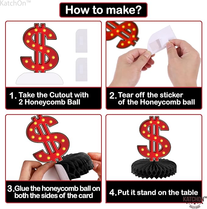 Big Casino Centerpieces for Tables Pack of 12 Casino Theme Party