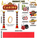 10 Pcs Casino Theme Party Decorations Casinos Night Porch Sign