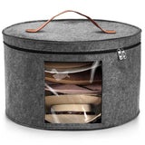 PANGTON Hat Box, Travel Hat Storage Box, Foldable Space-saving Hats