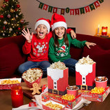 48PCS Christmas Movie Night Party Supplies 24 Snack Boxes 12 Food