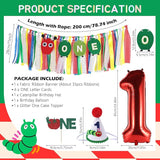 Hungry Caterpillar Highchair Banner for Baby First Birthday Party