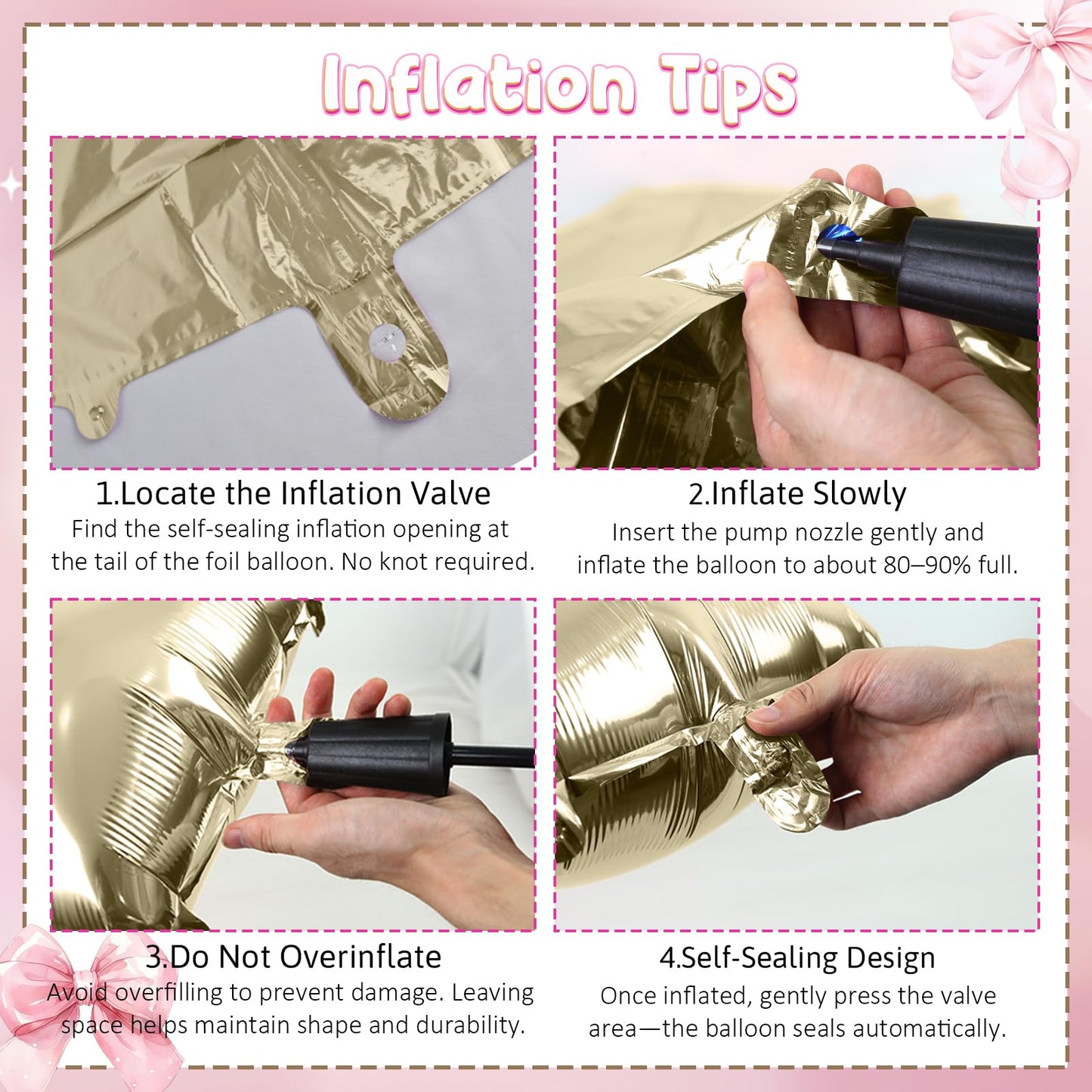 Baby Pink Number 3 Balloon, Dusty Light Pink Gold Cream Latex Balloons