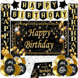 Black and Gold Birthday Decorations Birthday Party DecoratIons for