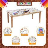 Giant Halloween Coloring Tablecloth for Kids Large 30x72 Inch Poster