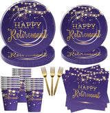 Retirement Decorations Paper Plates And Napkins Party Tableware
