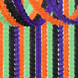 Black Purple Orange Green Halloween Party Decorations 157Ft Four