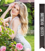 Velscrun Birthday Queen Tiaras Crown for Women, Queen Tiara for Mom,