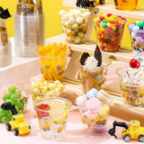 50 Pcs Construction Theme Birthday Party Supplies 9oz Construction