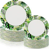 120 Pcs Summer Party Paper Plates Disposable