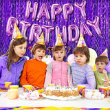Tinsel Foil Fringe Curtains Wavy Backdrop for Parties Sparkle #3