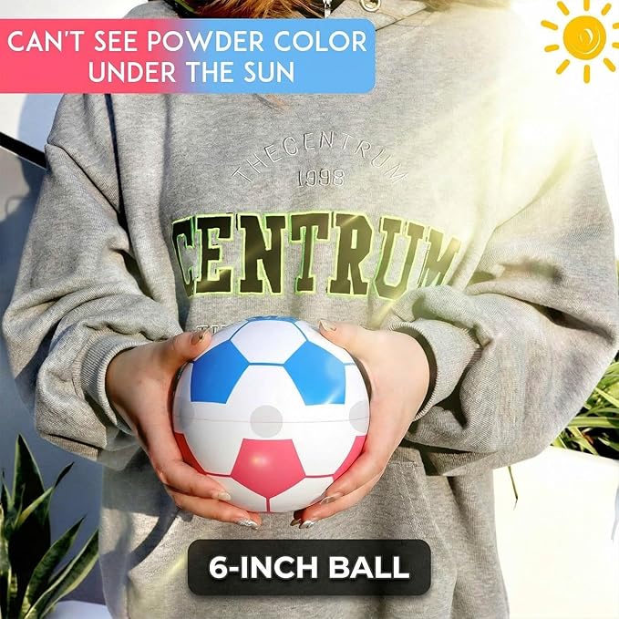 Gender Reveal Soccer Ball with Powder Revelacion de Sexo de Bebe 2