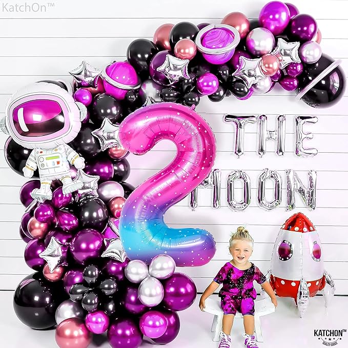 KatchOn, Giant Rainbow 2 Balloon Number - 40 Inch | Number 2 Balloons