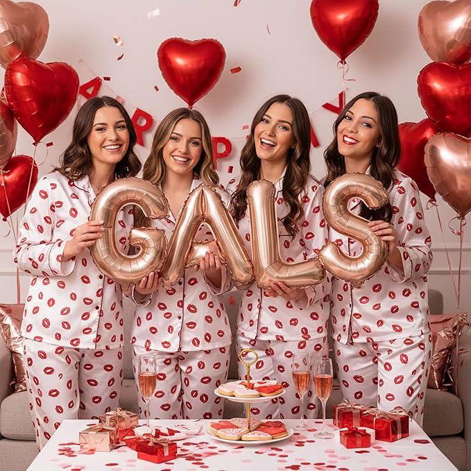 Galentine's Day Party Decorations Kit for Her & Rose Gold GALENTINES