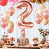 KatchOn, Rose Gold Number 2 Balloon - 40 Inch | Mylar Rose Gold 2