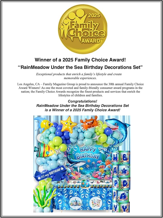 179 Pc Premium Under the Sea Party Decorations Ocean Themed Baby