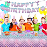 122Pcs Mermaid Birthday Party Decorations Set Mermaid Party Supplies