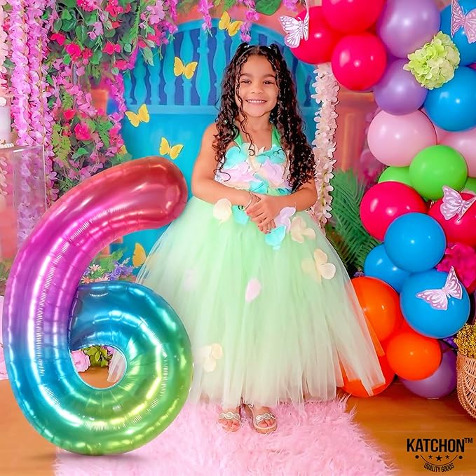 KatchOn, Giant Jelly Number 6 Balloon - 40 Inch | 6 Balloon Number, 6