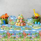 81 Pcs Dinosaur Birthday Decorations Including Dinosaur
