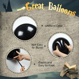 60pcs 12inch Black Burgundy and Gold Balloons, with Gold Red Black