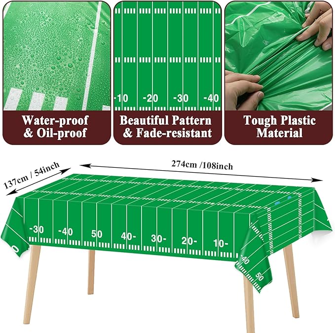 Football Party Supplies Serves 24 Football Party Paper Plates