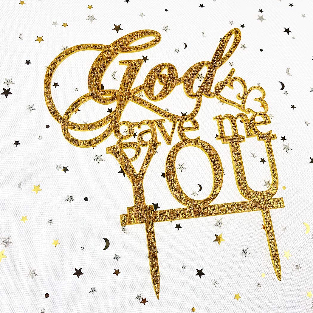 God Gave Me You Wedding Cake Topper for Wedding/Engagement/Marriage