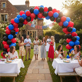 KADBANER Red Black Blue Balloons,100 Pack 12 Inch Latex Balloons,for