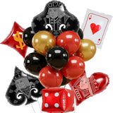 Casino Party Decorations 42Pcs Poker Night Balloons with Giant