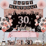 30th Birthday Decorations for Women 33pcs 30th Birthday Crown and