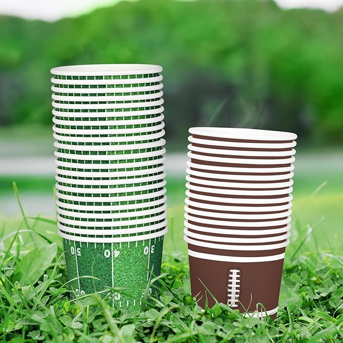Football Party Supplies Kit for 50 Guests Snack Cups for Football