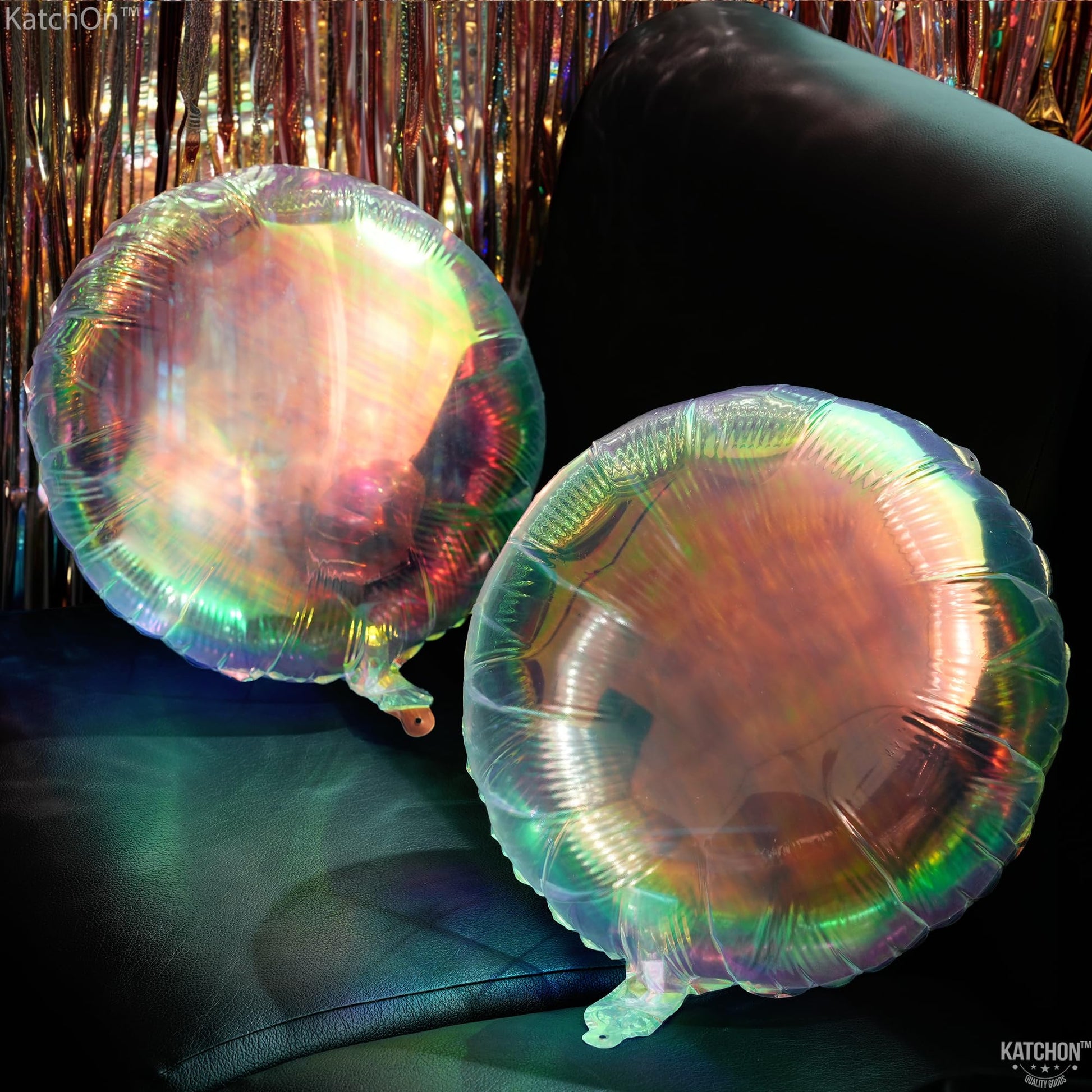 KatchOn, Transparent Iridescent Balloons - Big 19 Inch, Pack of 8 |