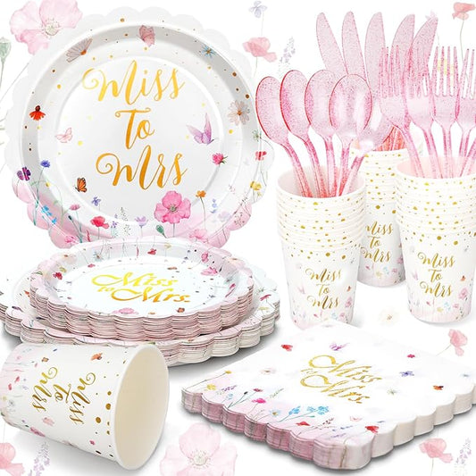 Wildflower Bridal Shower Decorations Bridal Shower Plates and