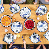 96Pcs Denim and Diamonds Party Decorations Blue Western Disco Cowgirls