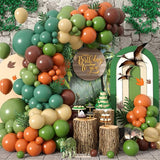 Dinosaur Balloon Arch 120 Pcs Dino Balloon Arch Garland Kit Olive