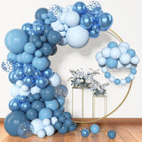 Amandir 153pcs Blue Balloon Garland Arch Kit, Different Sizes 18 12
