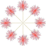Gyufise 30Pcs Foil Firework Cupcake Toppers Sparkle Tinsel Cake #31