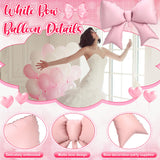 Simgoing 4 Pcs 39 Inch Jumbo Pink Bow Balloons Giant Bow Balloons