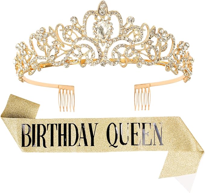 Velscrun Birthday Queen Tiaras Crown for Women, Girls Princess Crowns
