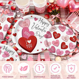 168PCS Happy Valentine's Day Party Supplies Pink Red White Heart