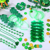 36 Pieces St Patricks Day Favors Set Including 12 Shamrock Glasses